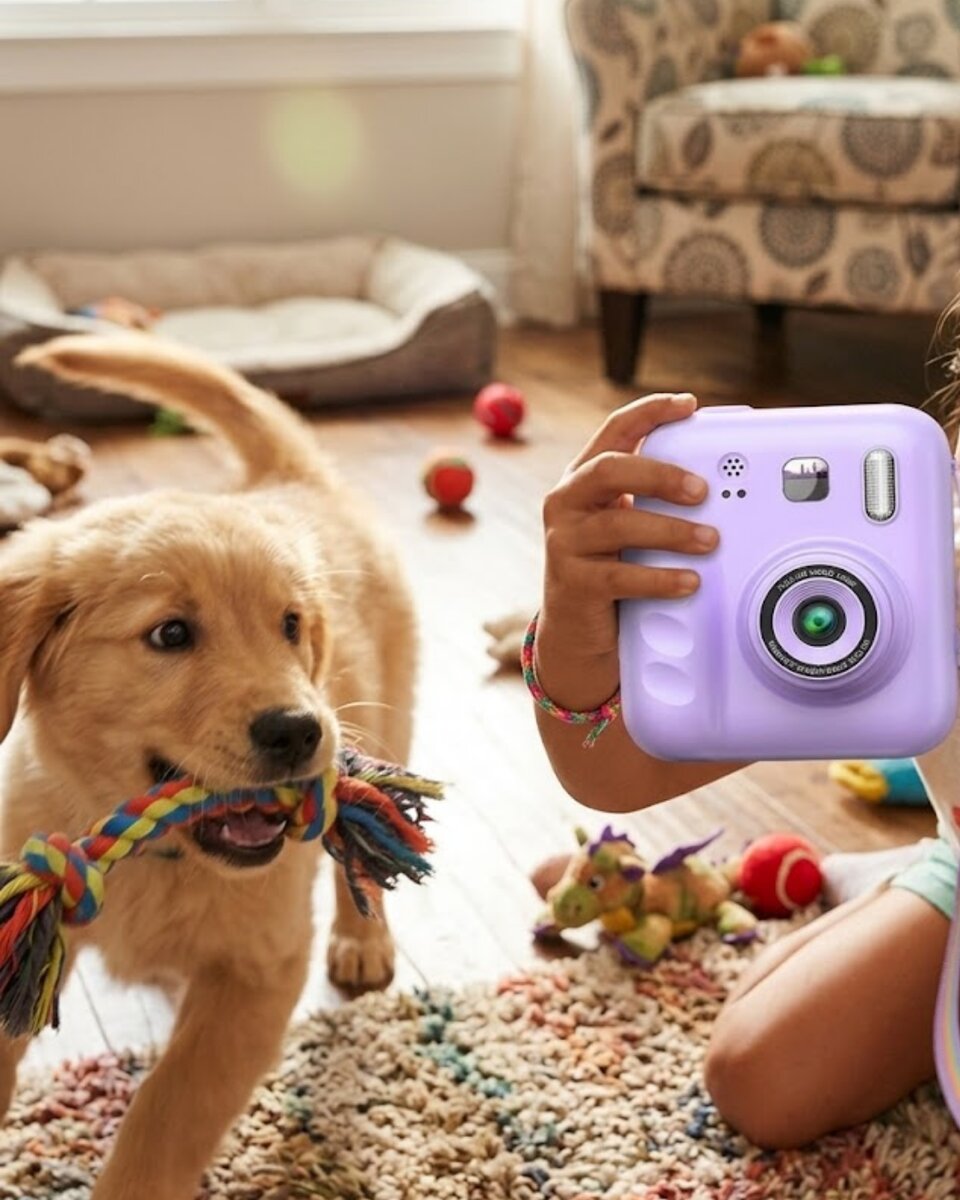 HD Ekranlı Çocuk Fotoğraf Makinesi Video Kayıt ve Baskı Kağıdı Kalem Hediyeli 1 HD Ekranlı Çocuk Fotoğraf Makinesi Video Kayıt ve Baskı Kağıdı Kalem Hediyeli