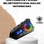 Bluetooth 5.4  İnterkom IP65 Toz ve Su Geçirmez LED Göstergeli