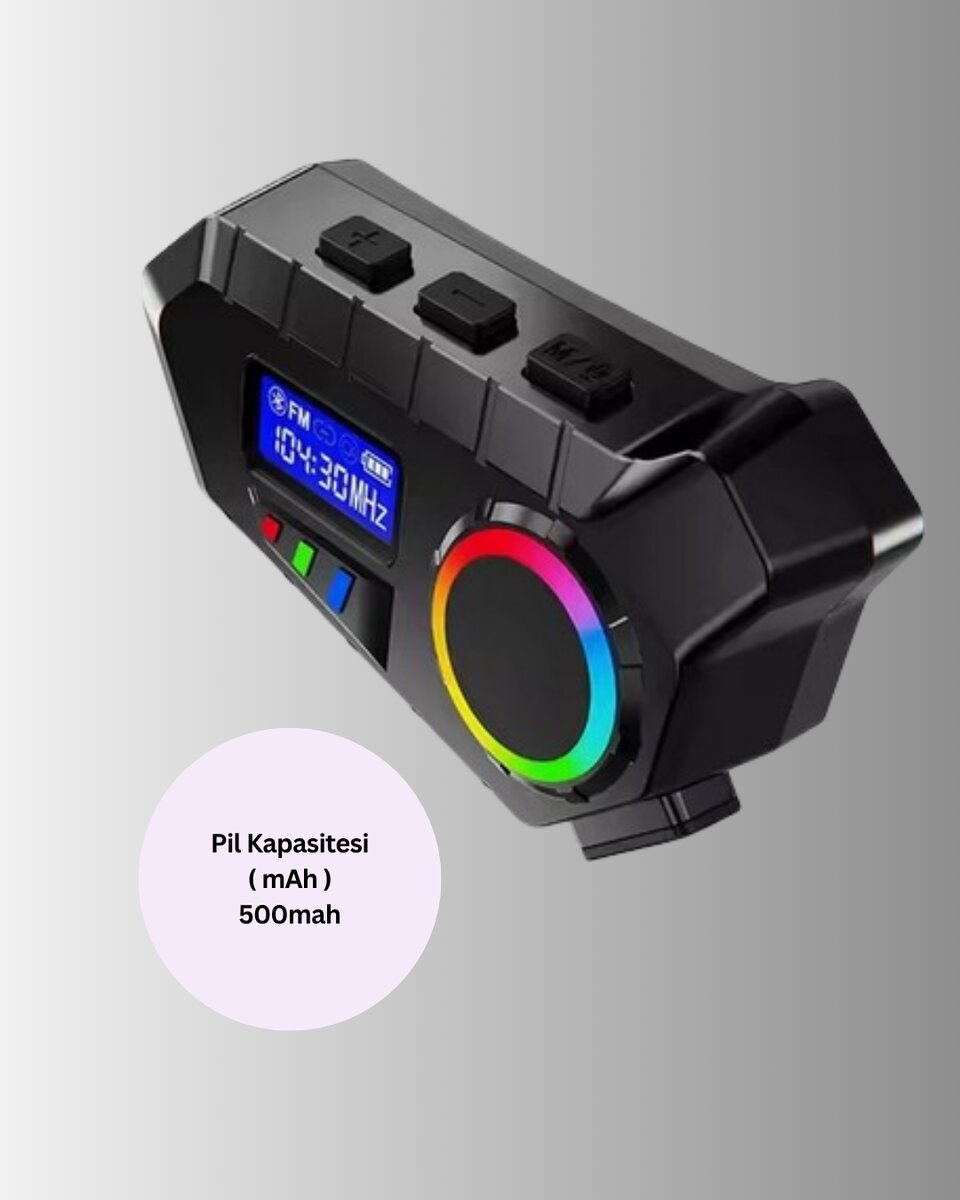 Bluetooth 5.4 İnterkom IP65 Toz ve Su Geçirmez LED Göstergeli 2 Bluetooth 5.4 İnterkom IP65 Toz ve Su Geçirmez LED Göstergeli - Görsel 2