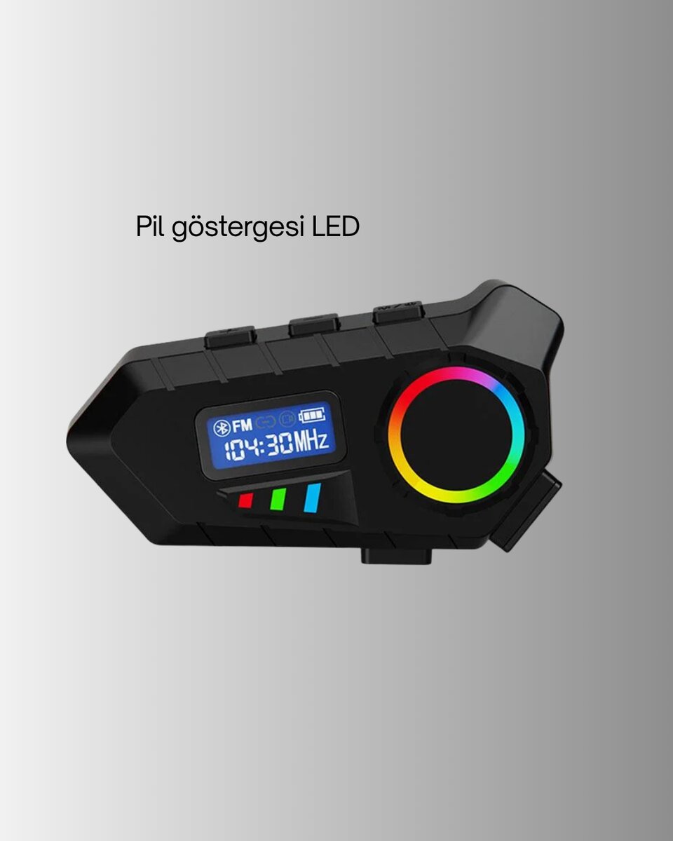 Bluetooth 5.4 İnterkom IP65 Toz ve Su Geçirmez LED Göstergeli 4 Bluetooth 5.4 İnterkom IP65 Toz ve Su Geçirmez LED Göstergeli - Görsel 4