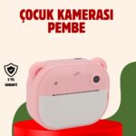 Çocuklar İçin Şipşak Yazıcı Kamera 24MP HD Çift Lensli Termal Baskılı