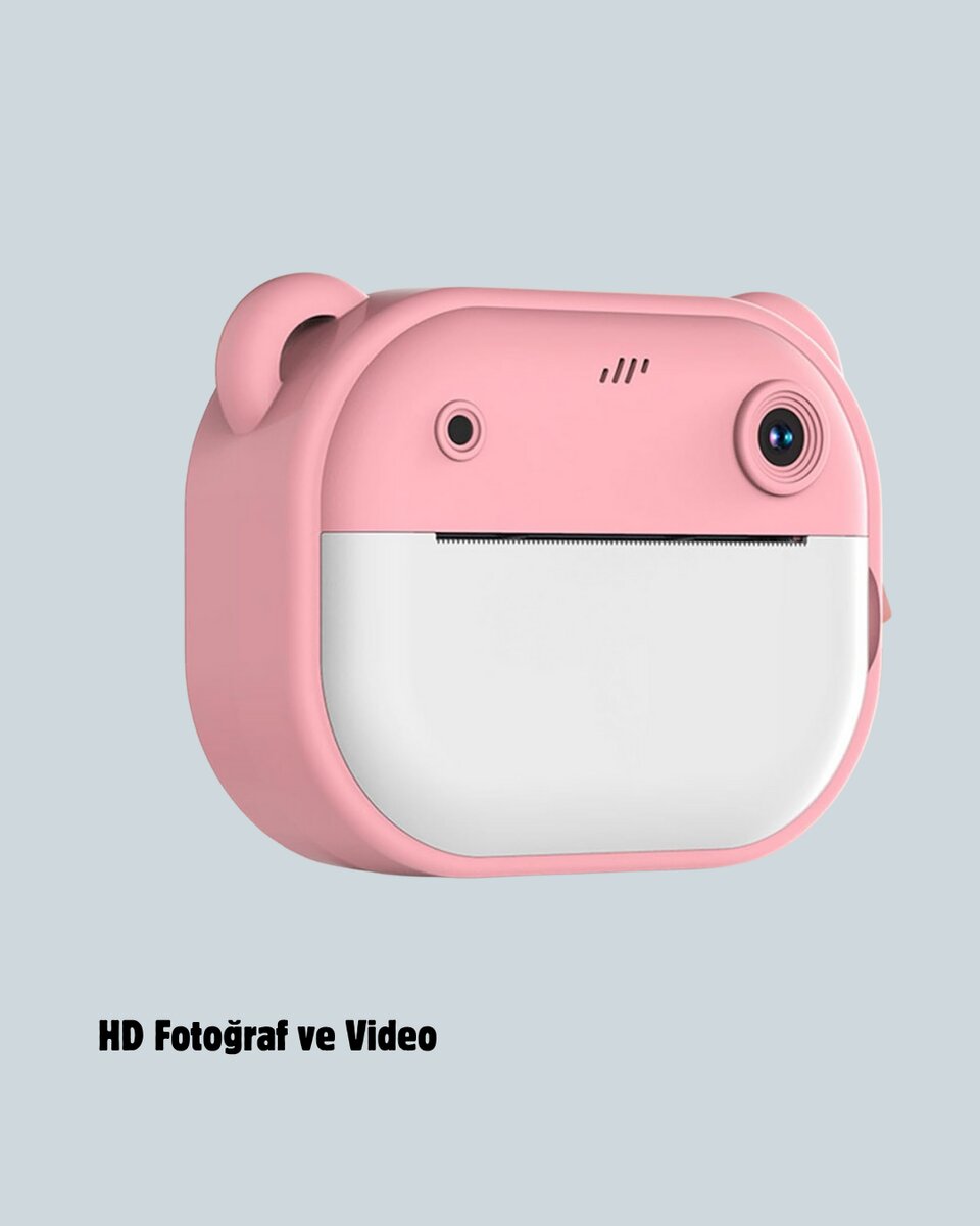 Çocuklar İçin Şipşak Yazıcı Kamera 24MP HD Çift Lensli Termal Baskılı 3 Çocuklar İçin Şipşak Yazıcı Kamera 24MP HD Çift Lensli Termal Baskılı - Görsel 3