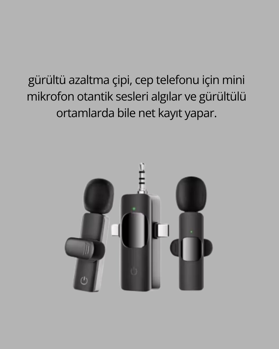 Çok Yönlü Mikrofon - Net Ses Uzun Pil 3 Çok Yönlü Mikrofon - Net Ses Uzun Pil - Görsel 3