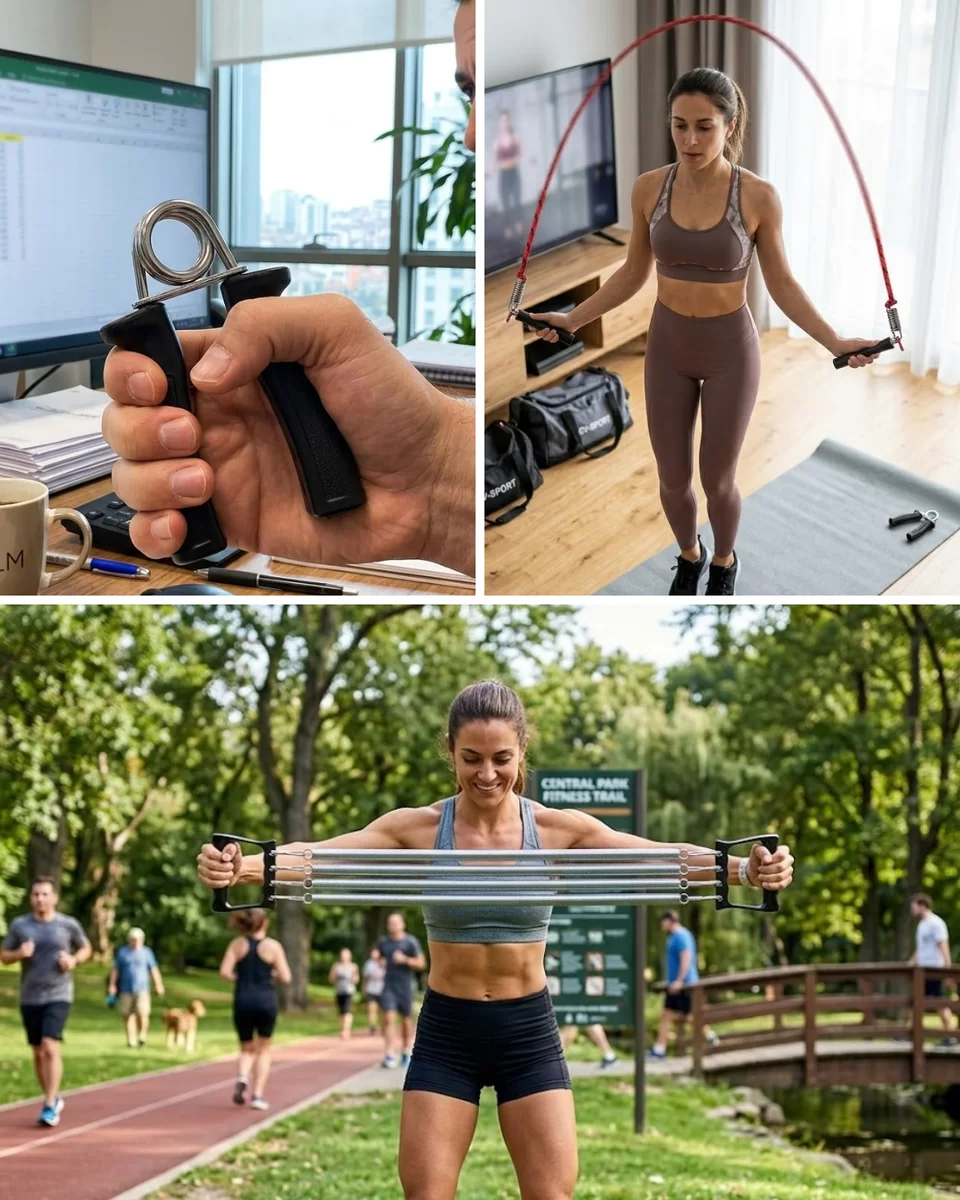 Ev Fitness Seti Kardiyo ve Kas Geliştirme Egzersiz Seti 1 Ev Fitness Seti Kardiyo ve Kas Geliştirme Egzersiz Seti