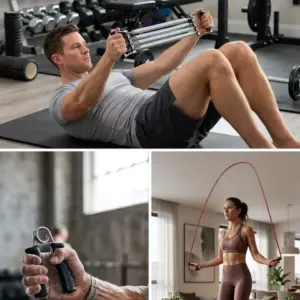 Ev Spor Seti Atlama İpi El Yayı Karın Egzersiz Aleti Fitness Seti