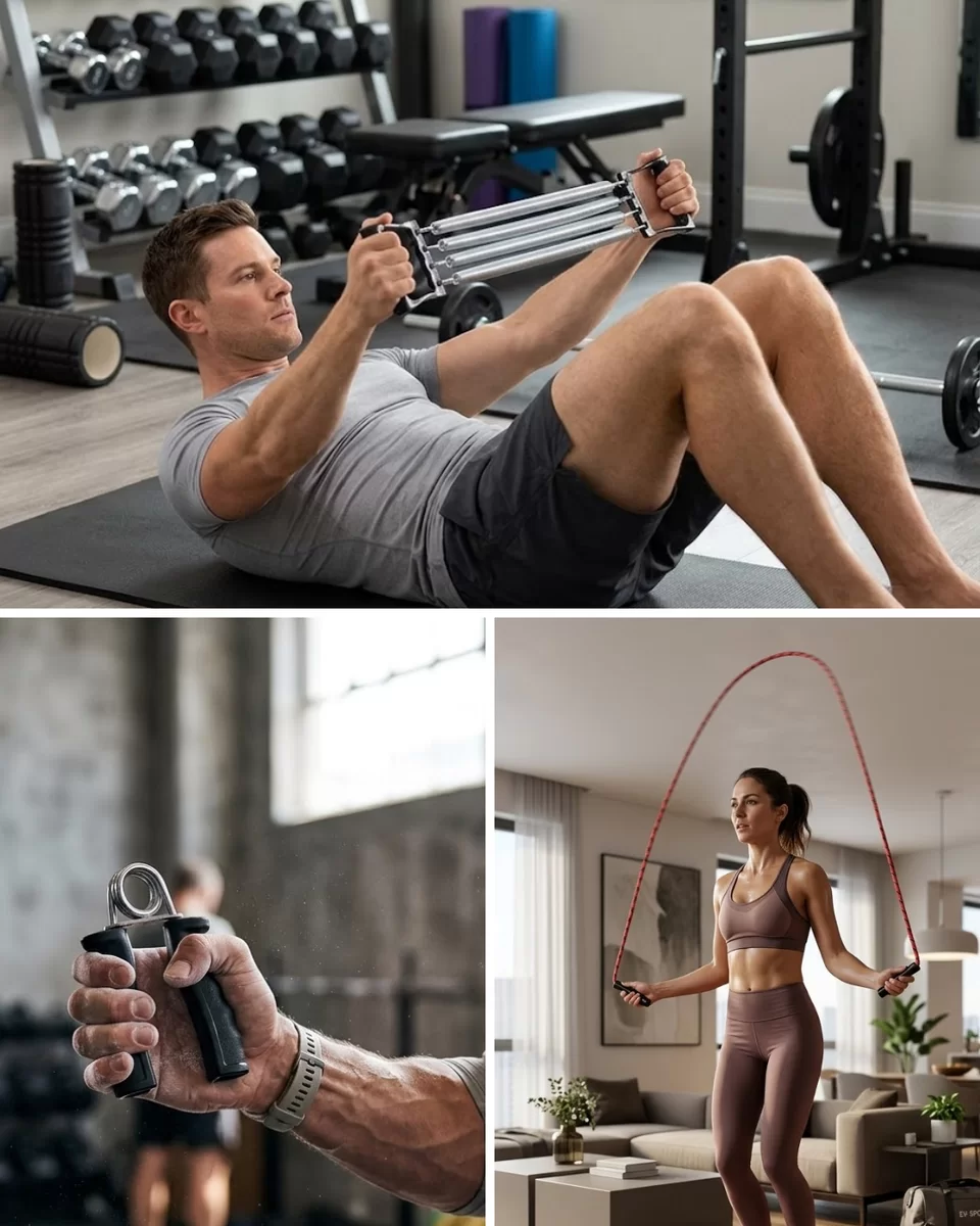Ev Spor Seti Atlama İpi El Yayı Karın Egzersiz Aleti Fitness Seti 1 Ev Spor Seti Atlama İpi El Yayı Karın Egzersiz Aleti Fitness Seti