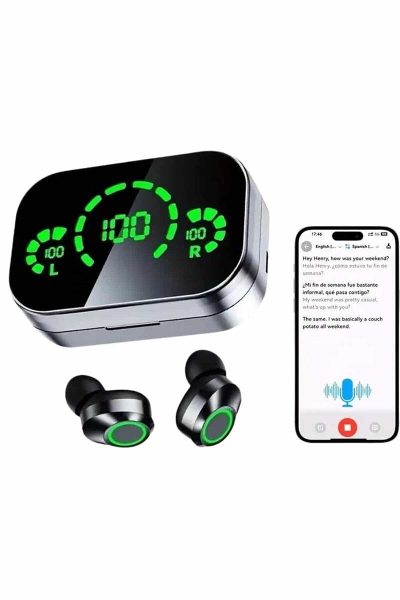 Kablosuz Bluetooth Kulaklık Çift Telefon Destekli Powerbankli Dijital Göstergeli 3 Kablosuz Bluetooth Kulaklık Çift Telefon Destekli Powerbankli Dijital Göstergeli - Görsel 3