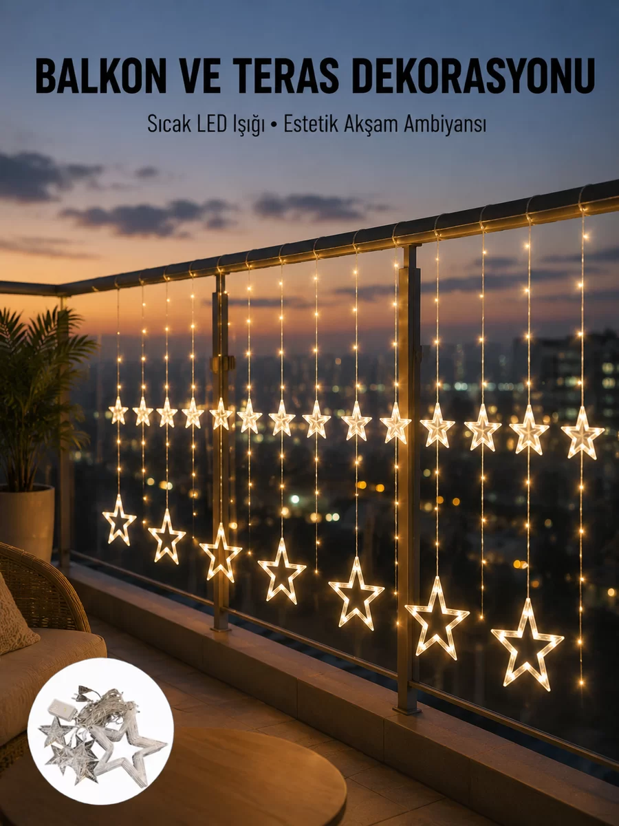 Yıldız Figürlü Perde Peri Led 3x3 Metre Dekoratif Işık Yeni Nesil 1 Yıldız Figürlü Perde Peri Led 3x3 Metre Dekoratif Işık Yeni Nesil