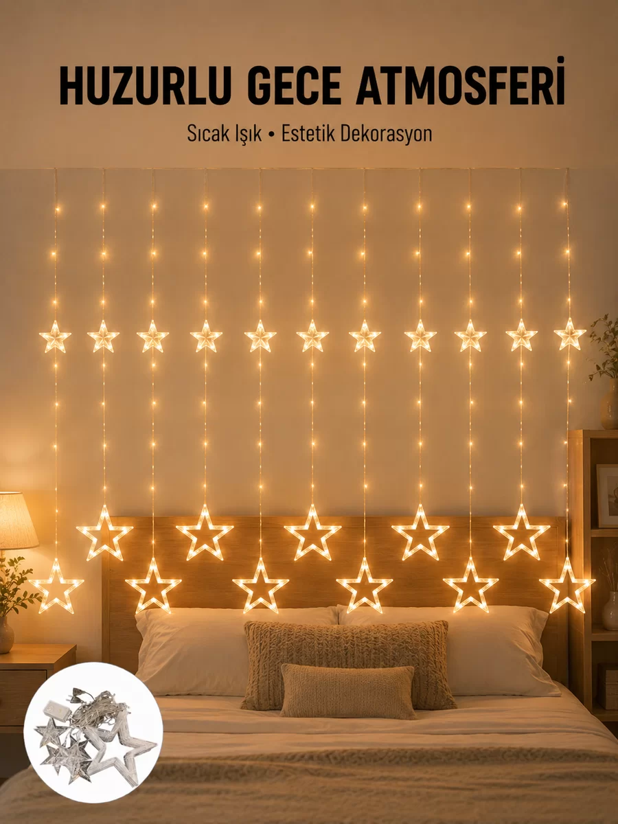 Yıldız Desenli Perde Tipi Peri Led 3x3 Metre Aydınlatma Yeni Nesil 1 Yıldız Desenli Perde Tipi Peri Led 3x3 Metre Aydınlatma Yeni Nesil