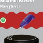 Frappe ve Cappuccino Maker – Taşınabilir Pilli Köpürtücü Mikser