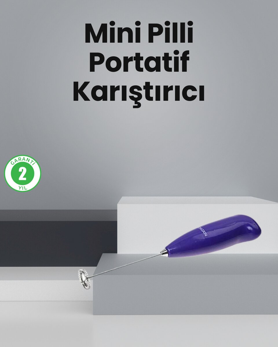Mutfak İçin Mini El Mikseri – Kahve, Süt, Krema ve Sos Karıştırıcı 1 Mutfak İçin Mini El Mikseri – Kahve, Süt, Krema ve Sos Karıştırıcı