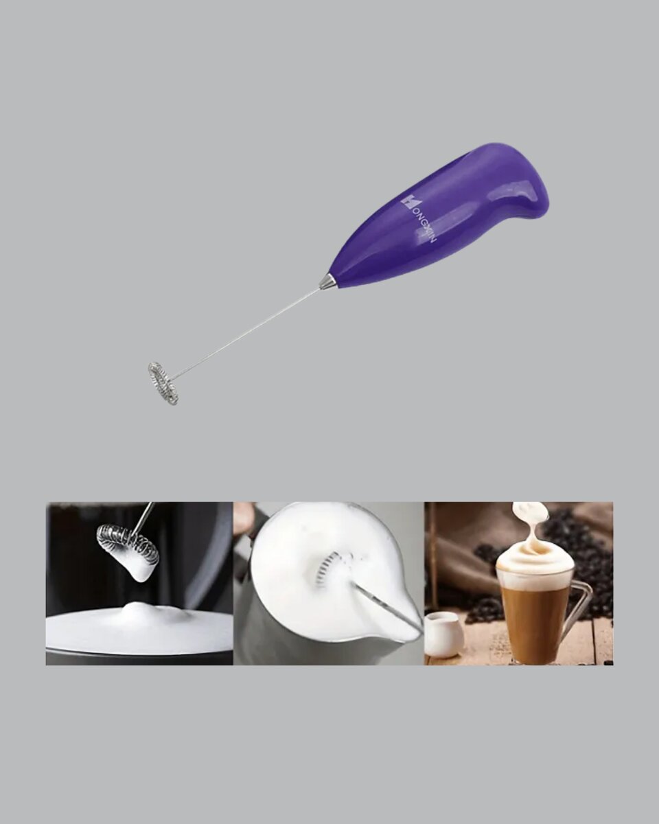 Mini Pilli Portatif Karıştırıcı – Cappuccino Latte Frappe ve Kahve Köpürtücü 4 Mini Pilli Portatif Karıştırıcı – Cappuccino Latte Frappe ve Kahve Köpürtücü - Görsel 4
