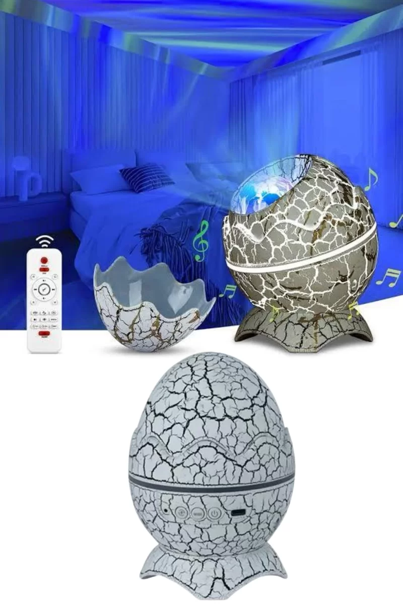 Gece Lambası Yumurta Işık Speaker Yeni Nesil Dinozor Yumurtası Görünümlü 2 Gece Lambası Yumurta Işık Speaker Yeni Nesil Dinozor Yumurtası Görünümlü - Görsel 2