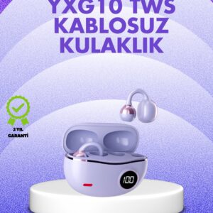 YXG10 Kablosuz Kulaklık – Bluetooth 5.4, Dokunmatik, LED Ekranlı Şarj Kutusu