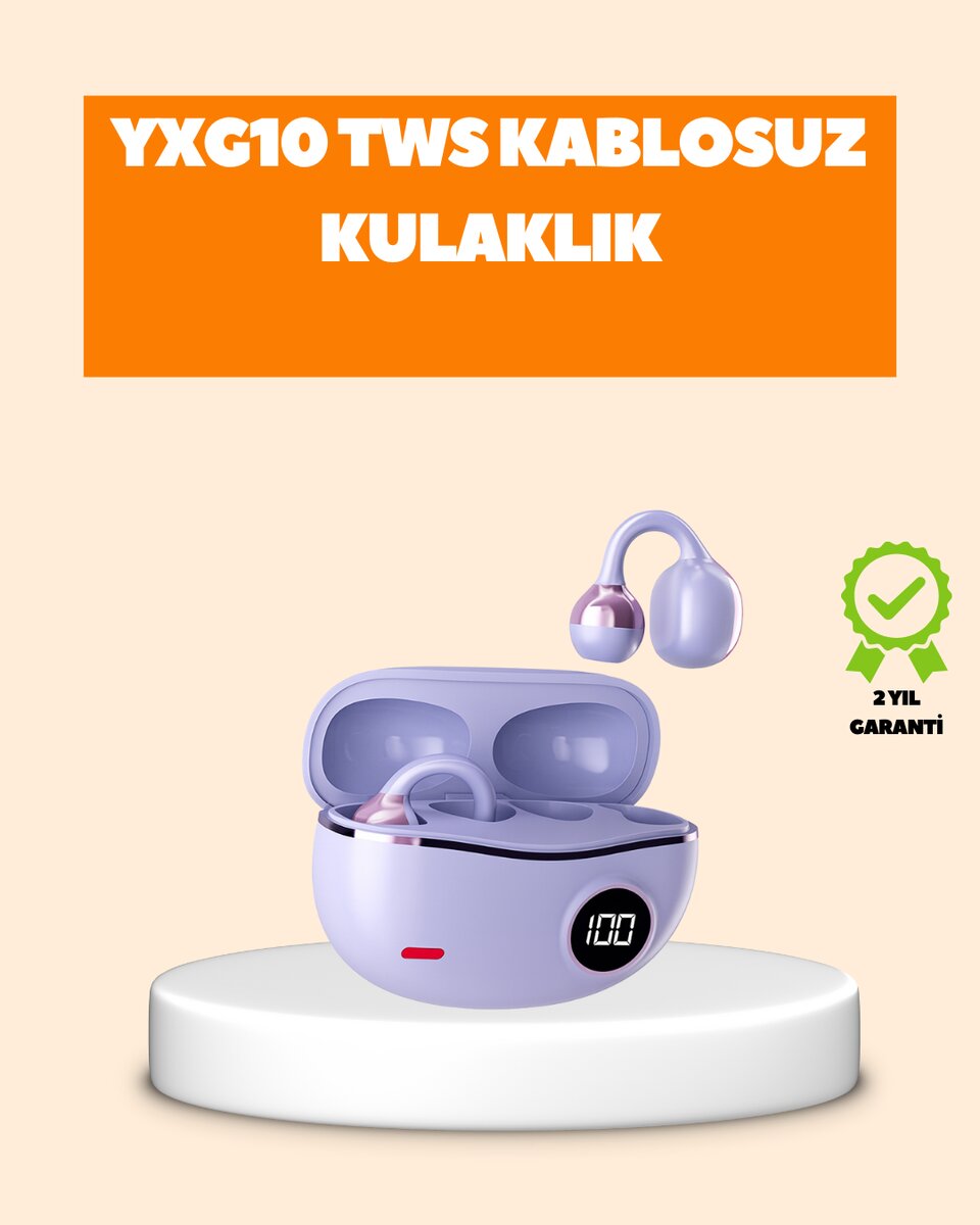 YXG10 Klipsli Açık Kulaklık – Spor İçin Uygun, APTX Ses, Ergonomik Yapı 1 YXG10 Klipsli Açık Kulaklık – Spor İçin Uygun, APTX Ses, Ergonomik Yapı