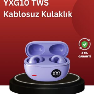 YXG10 Açık Kulak Bluetooth Kulaklık – Klipsli, Güvenli Spor Tasarım, 30 Saat Pil