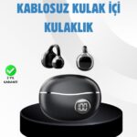 Açık Kulak Kablosuz Bluetooth Kulaklık – Konforlu Tasarım ve Uzun Süreli Kullanım