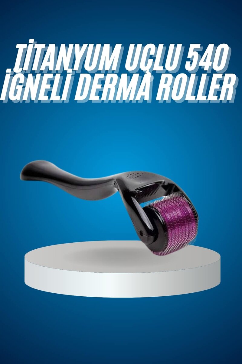 Titanyum Uçlu Derma Roller 540 İğneli 1 mm Gözenek Azaltıcı Akne İzlerine Uygun 1 Titanyum Uçlu Derma Roller 540 İğneli 1 mm Gözenek Azaltıcı Akne İzlerine Uygun