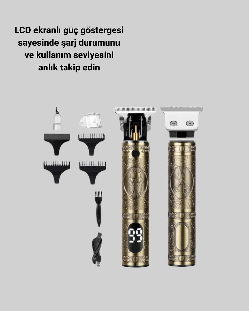 Su Geçirmez Daling Saç ve Sakal Tıraş Makinesi 3 Su Geçirmez Daling Saç ve Sakal Tıraş Makinesi - Görsel 3
