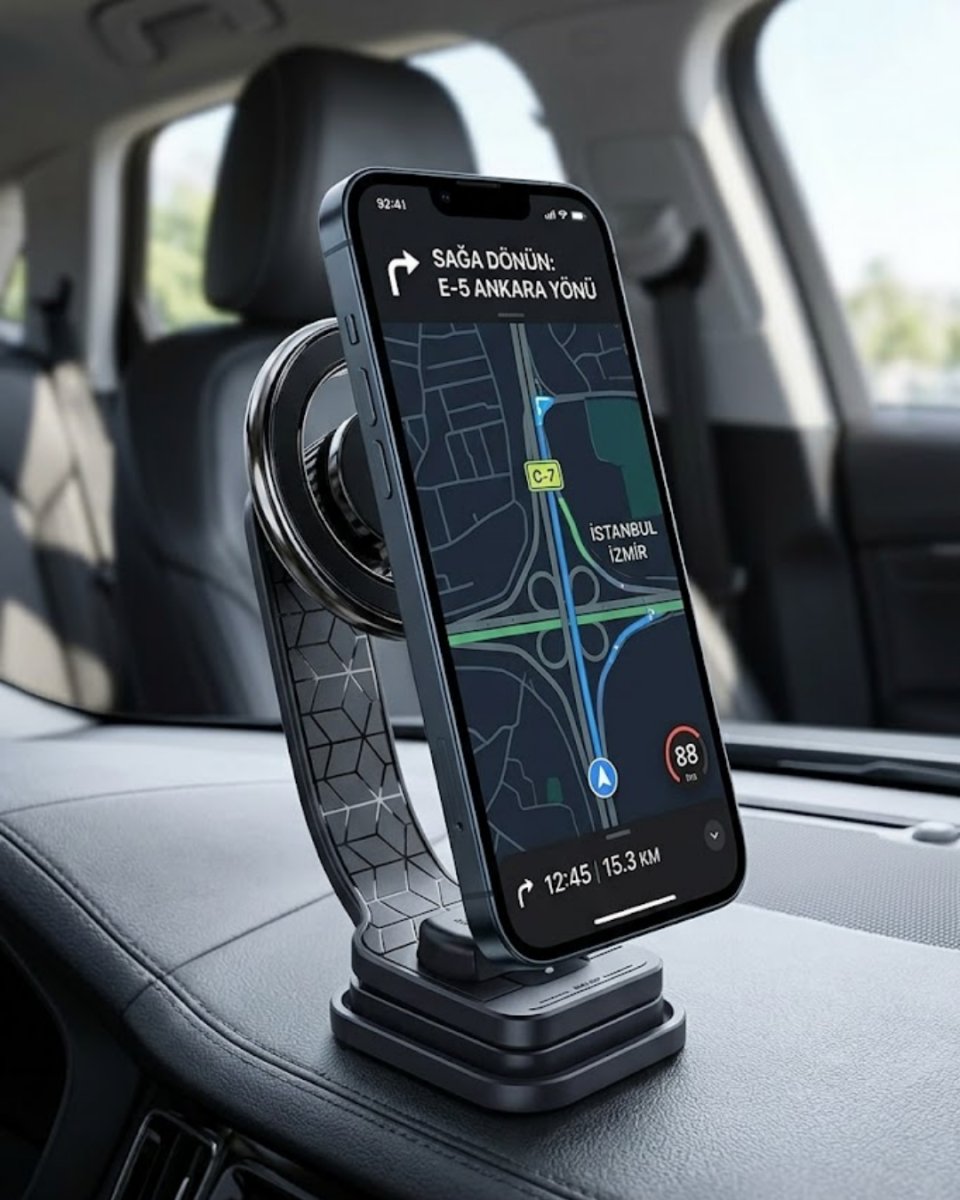 Manyetik Araç Telefon Standı Katlanabilir Telefon Tutucu 1 Manyetik Araç Telefon Standı Katlanabilir Telefon Tutucu