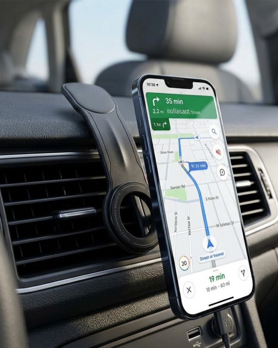 Güçlü Mıknatıslı Araç Telefon Tutucu 360° Döner Dashboard Standı 1 Güçlü Mıknatıslı Araç Telefon Tutucu 360° Döner Dashboard Standı