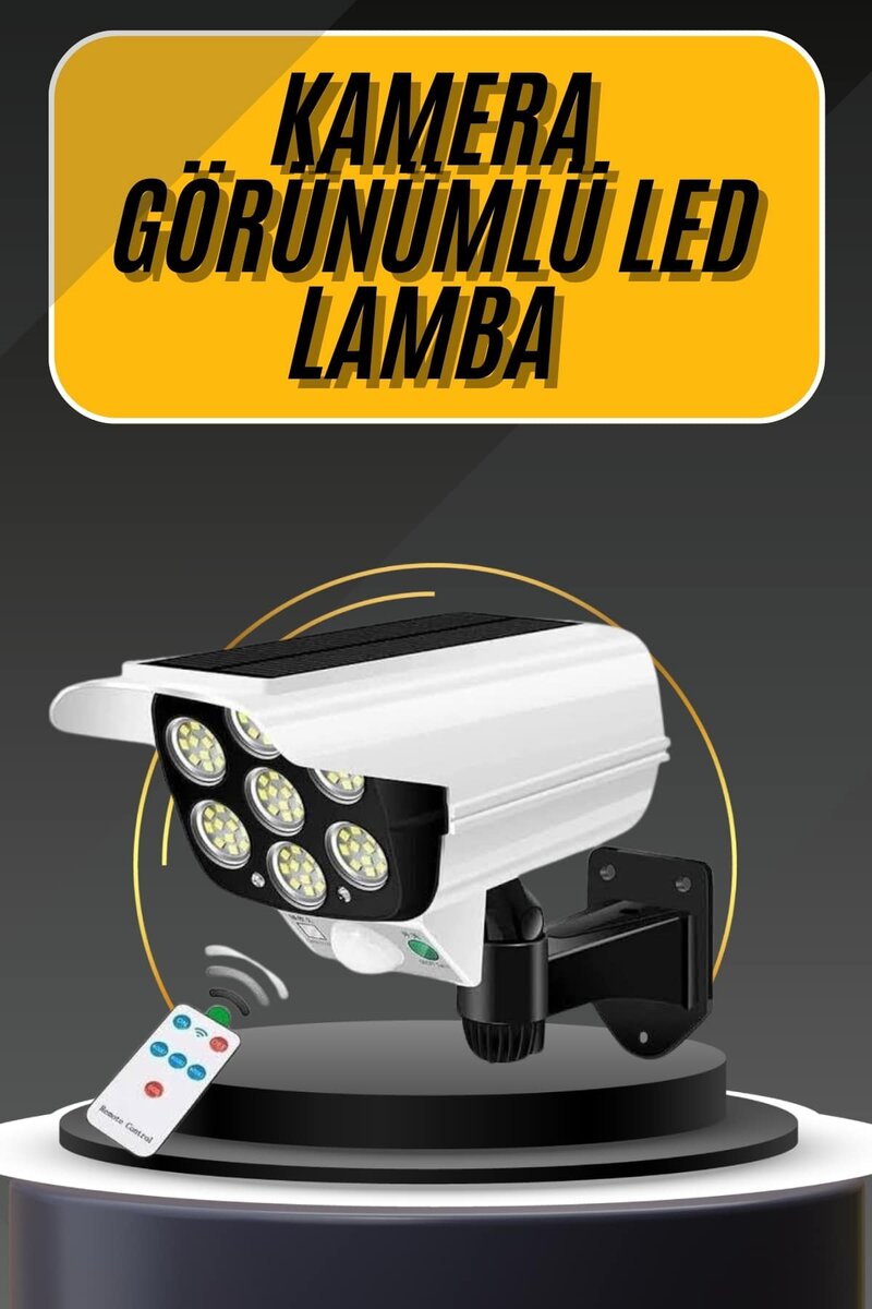 LED Lamba-Güneş Paneli Destekli Uzaktan Kumandalı Solar LED Lamba 1 LED Lamba-Güneş Paneli Destekli Uzaktan Kumandalı Solar LED Lamba