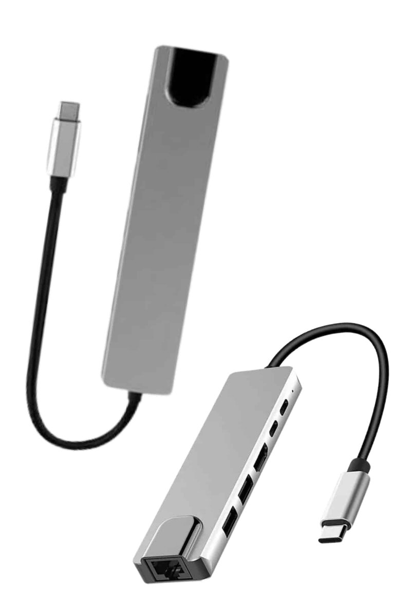 8 Port Çoklayıcı Macbook Ile Uyumlu Çoğaltıcı Type-C dönüştürücü TF SD kart 4 8 Port Çoklayıcı Macbook Ile Uyumlu Çoğaltıcı Type-C dönüştürücü TF SD kart - Görsel 4