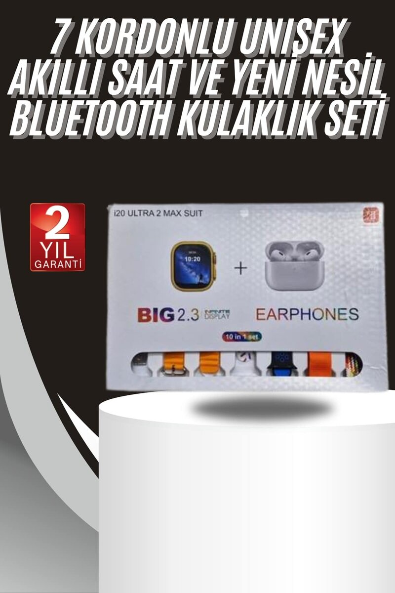 9 Ultra Akıllı Saat 49mm 2inç Ekran 7 Kordonlu ve Bluetooth Kulaklık 1 9 Ultra Akıllı Saat 49mm 2inç Ekran 7 Kordonlu ve Bluetooth Kulaklık