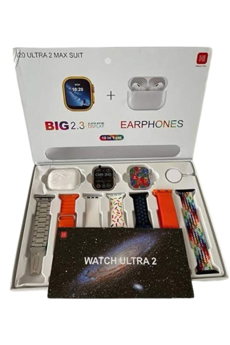 9 Ultra Akıllı Saat 49mm 2inç Ekran 7 Kordonlu ve Bluetooth Kulaklık 3 9 Ultra Akıllı Saat 49mm 2inç Ekran 7 Kordonlu ve Bluetooth Kulaklık - Görsel 3