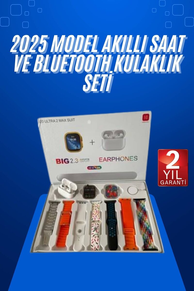 Yeni Nesil 7 Kordonlu Arama Bildirim Özellikli Kulaklık Hediyeli Akıllı Saat 1 Yeni Nesil 7 Kordonlu Arama Bildirim Özellikli Kulaklık Hediyeli Akıllı Saat