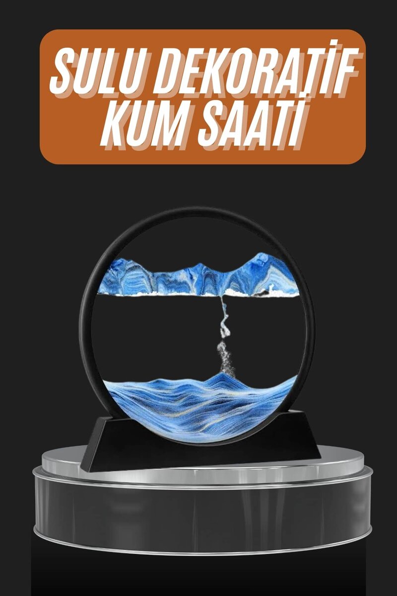 Dekoratif Sulu Kum Saati Ofis Masa Üstü Ev Yuvarlak Kum Saati 1 Dekoratif Sulu Kum Saati Ofis Masa Üstü Ev Yuvarlak Kum Saati