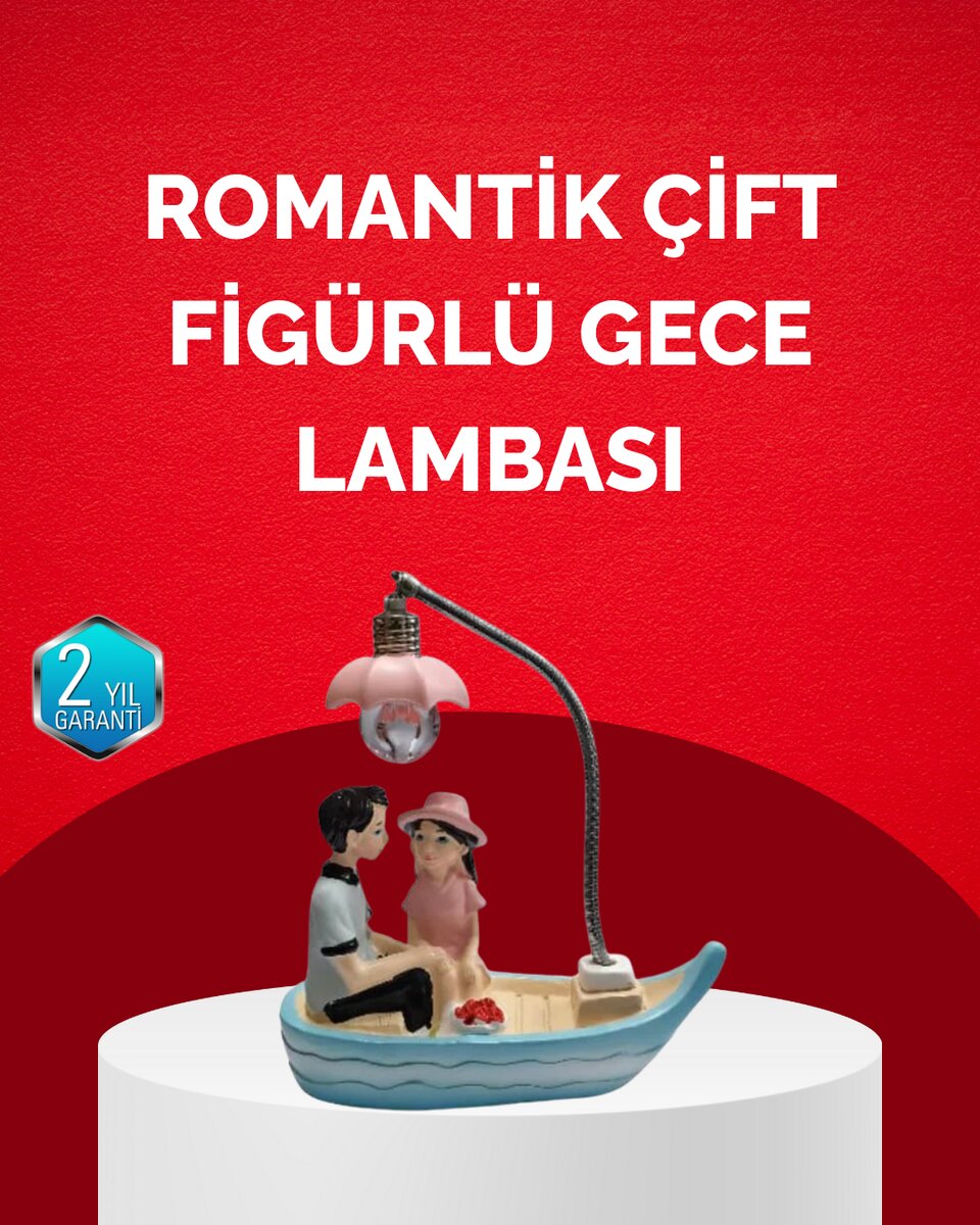 Sevgililer Günü İçin Romantik Çift Figürlü Dekoratif Gece Lambası 1 Sevgililer Günü İçin Romantik Çift Figürlü Dekoratif Gece Lambası