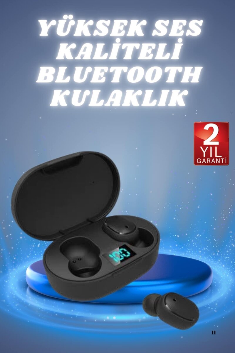 Bluetooth Kulaklık TWS Yüksek Ses Kaliteli Kesintisiz Dijital Göstergeli Kulaklık 1 Bluetooth Kulaklık TWS Yüksek Ses Kaliteli Kesintisiz Dijital Göstergeli Kulaklık