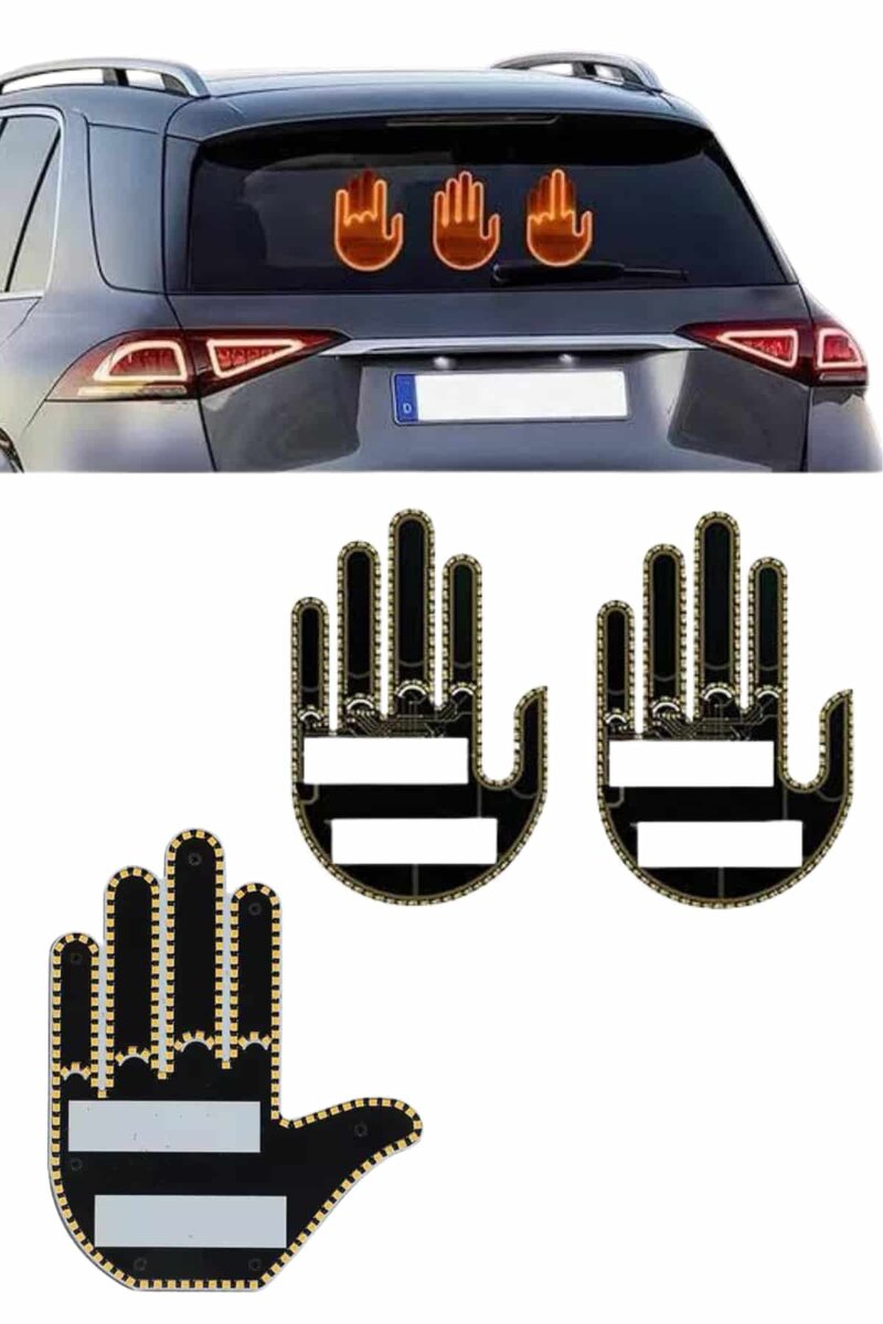Kumandalı El Led Araba İçi 4 Farklı Mod El Orta Parmak Led 2 Kumandalı El Led Araba İçi 4 Farklı Mod El Orta Parmak Led - Görsel 2