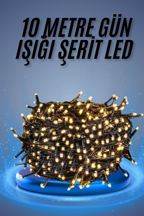 Led Işık Ağaç Süsleme Ampüllü Dekoratif Aydınlatma 10 Metre Gün Işığı 2 Led Işık Ağaç Süsleme Ampüllü Dekoratif Aydınlatma 10 Metre Gün Işığı - Görsel 2