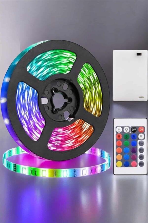 Smart Şerit Led TV Arkası Renkli Kumandalı 10 Metre 3 Smart Şerit Led TV Arkası Renkli Kumandalı 10 Metre - Görsel 3