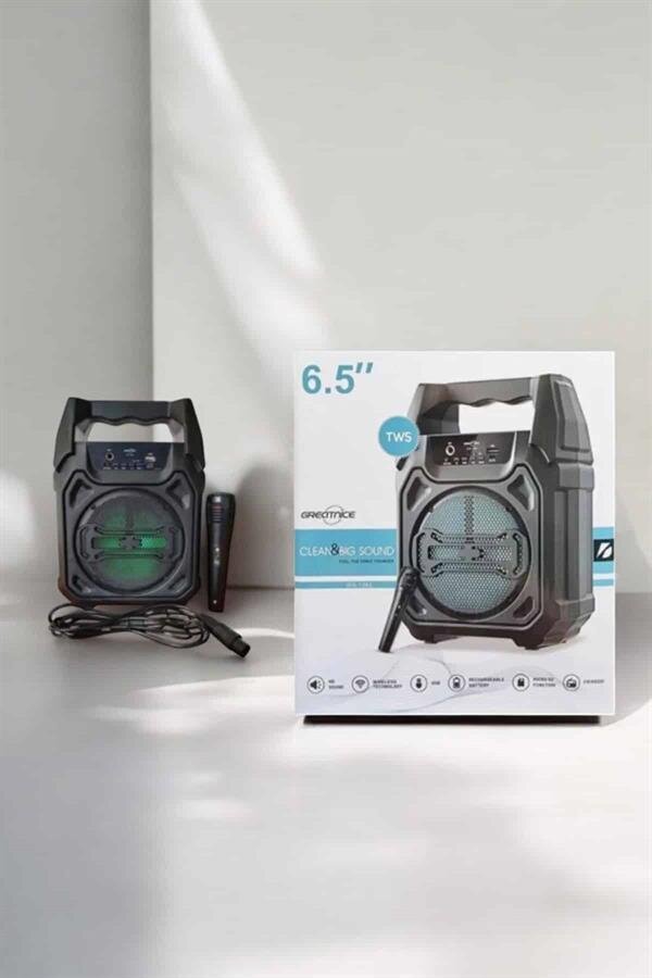 Güçlü ve Şarj Edilebilir Bluetooth Hoparlör 6.5 İnç 4 Güçlü ve Şarj Edilebilir Bluetooth Hoparlör 6.5 İnç - Görsel 4