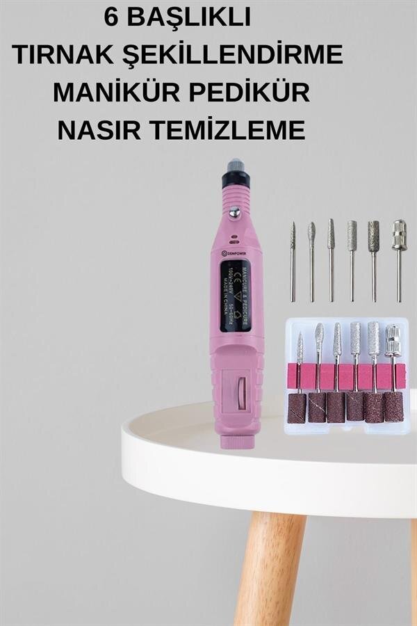 Elektrikli Manikür Pedikür Seti İkili Set 12 Parça Tırnak Bakımı Törpü Protez Çıkarma 4 Elektrikli Manikür Pedikür Seti İkili Set 12 Parça Tırnak Bakımı Törpü Protez Çıkarma - Görsel 4
