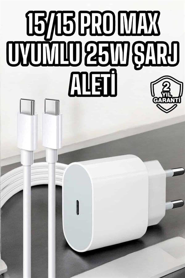 İOS Uyumlu Type-C Girişli Hızlı Şarj 15/15 Pro Max Adaptör ve Kablosu 2 İOS Uyumlu Type-C Girişli Hızlı Şarj 15/15 Pro Max Adaptör ve Kablosu - Görsel 2