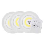 Led Lamba 3'lü Uzaktan Kumandalı Yapışkanlı