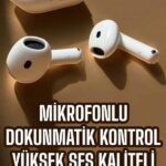 4.Nesil Kaliteli TWS Android ve İOS Uyumlu Mikrofonlu Kulaklık