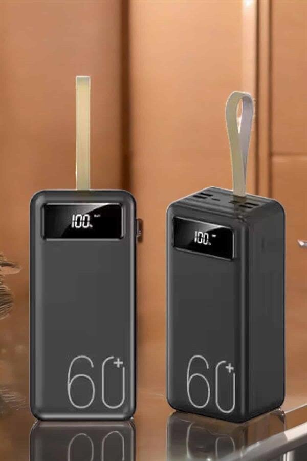Powerbank 60.000 Mah Hızlı Şarj 4 Çıkışlı Uzun Şarj Süreli Dijital Göstergeli 4 Powerbank 60.000 Mah Hızlı Şarj 4 Çıkışlı Uzun Şarj Süreli Dijital Göstergeli - Görsel 4