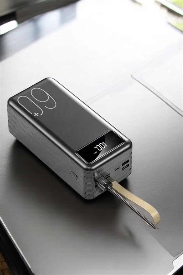 Powerbank 60.000 MAH Dijital Göstergeli 4 Portlu Taşınabilir 3 Powerbank 60.000 MAH Dijital Göstergeli 4 Portlu Taşınabilir - Görsel 3