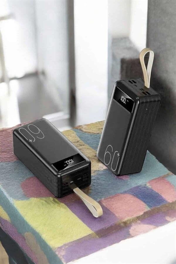 Powerbank 60.000 MAH 4 Portlu Uzun Şarj Süreli Dijital Göstergeli 4 Powerbank 60.000 MAH 4 Portlu Uzun Şarj Süreli Dijital Göstergeli - Görsel 4