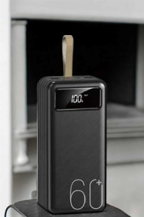 Powerbank 60.000 MAH 4 Portlu Uzun Şarj Süreli Dijital Göstergeli 3 Powerbank 60.000 MAH 4 Portlu Uzun Şarj Süreli Dijital Göstergeli - Görsel 3