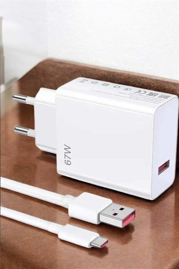 Şarj Aleti 67W Hızlı Şarj Turbo Type-C Uyumlu Şarj Adaptörü Kablosu 4 Şarj Aleti 67W Hızlı Şarj Turbo Type-C Uyumlu Şarj Adaptörü Kablosu - Görsel 4