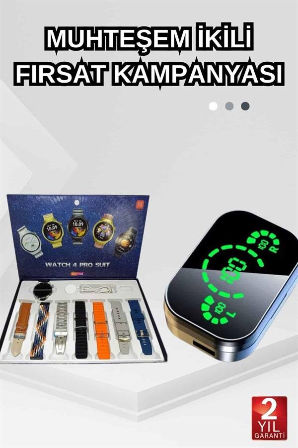 Dokunmatik Akıllı Saat Yeni Nesil Kulaklık Kampanyası Bluetooth Bağlantılı ANC Özelliği 2 Dokunmatik Akıllı Saat Yeni Nesil Kulaklık Kampanyası Bluetooth Bağlantılı ANC Özelliği - Görsel 2