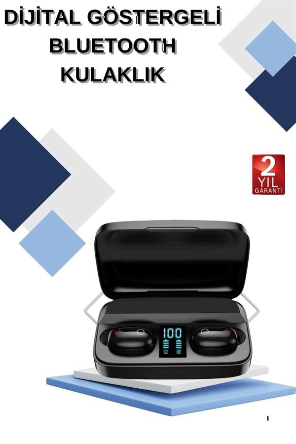 Dijital Göstergeli Bluetooth Kulaklık Kablosuz TWS Stereo Bluetooth 5.0 2 Dijital Göstergeli Bluetooth Kulaklık Kablosuz TWS Stereo Bluetooth 5.0 - Görsel 2