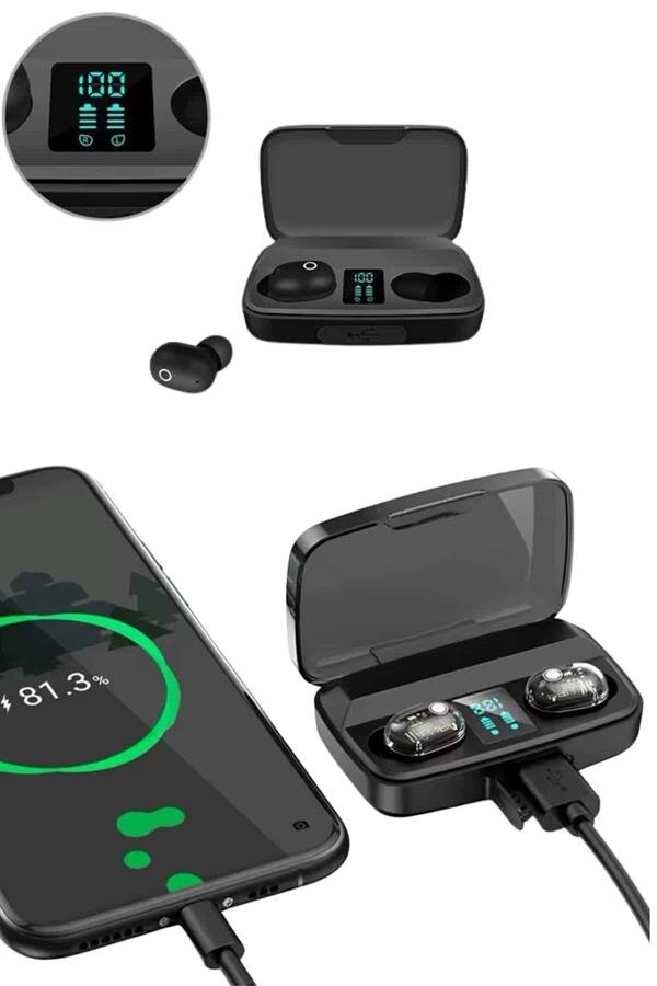 Yeni Nesil TWS Kablosuz Kulaklık Güçlü Batarya Yüksek Kalite Bluetooth 5.0 ANC Özelliği 4 Yeni Nesil TWS Kablosuz Kulaklık Güçlü Batarya Yüksek Kalite Bluetooth 5.0 ANC Özelliği - Görsel 4