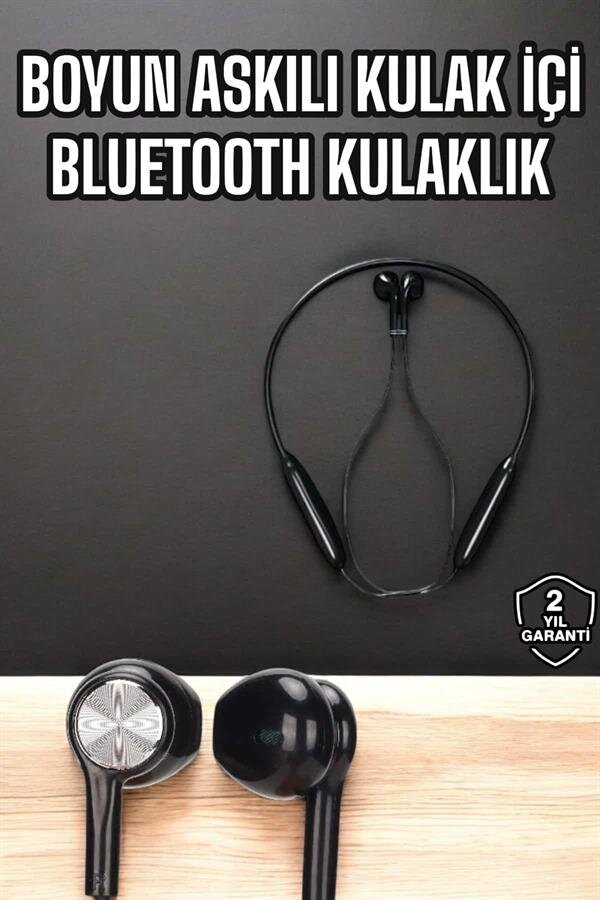 Kablolu Boyun Askılı Dijital Göstergeli Bluetooth Kulaklığı 60 Saat 2 Kablolu Boyun Askılı Dijital Göstergeli Bluetooth Kulaklığı 60 Saat - Görsel 2